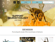 Tablet Screenshot of neuroethology.org